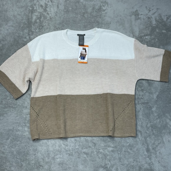 Matty M Women's XXL Sweater Taupe e0862 - Picture 2 of 5